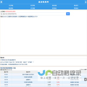 开放式基金数据大全,每日基金净值查询