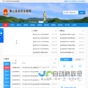 平顶山市鲁山县采购网