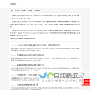 上海发电机出租
