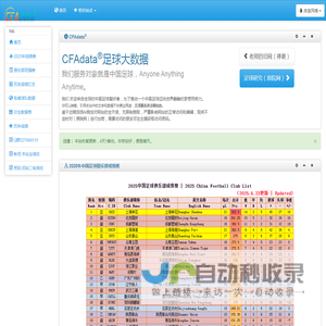 CFA足球大数据