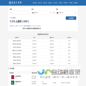 外币换算人民币