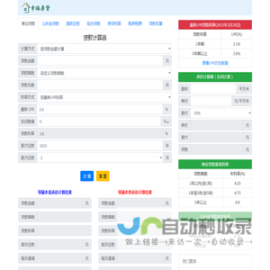 贷款计算器2025