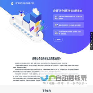 宏骥社会组织智慧应用系统